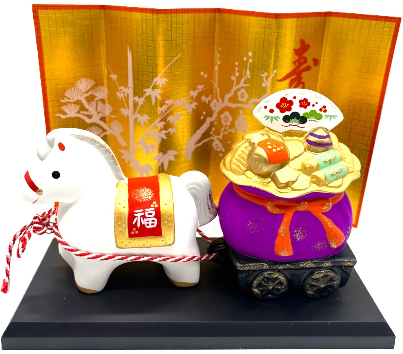 錦彩招福午（福運び）